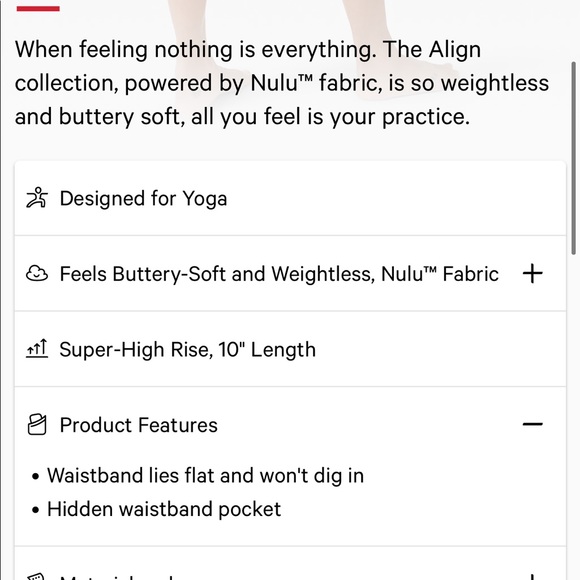 Lululemon align super high rise short - Picture 2 of 5